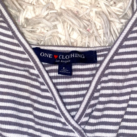 One Clothing Stripped Romper - Picture 3 of 4